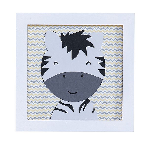 Quadrinho Nicho Zebra Mdf