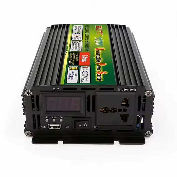 INVERSOR/CARREGADOR DE TENSÃO COM ONDA SENOIDAL 1000W 12 PARA 220 VOLTS