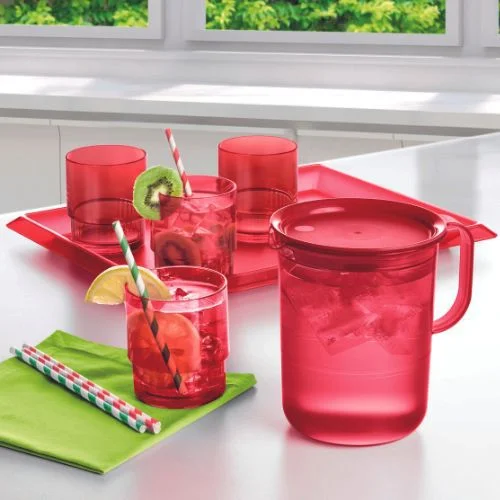 Tupperware Jarra Premier 1,2 L + 4 Copos Premier  295 Ml