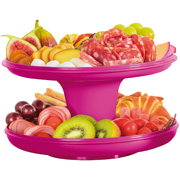 Fruteira Tupperware rosa