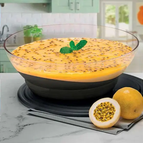 Tigela Elegância Tupperware Policarbonato Preta Jet Black 3,2 L