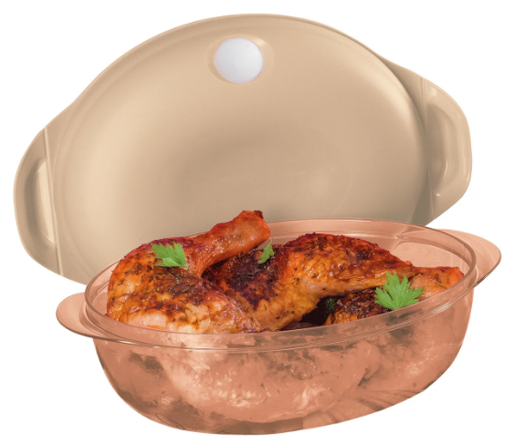 Tigela Cristal Pop Oval Tupperware 2 Litros - Rosa