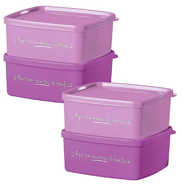 kit Jeitosinho Tupperware 400 ml 4 unidades