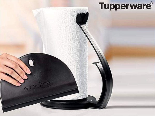 Porta Papel Toalha e Rodinho de Pia Tupperware