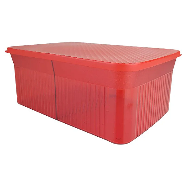 Porta Petiscos Tupperware Importado Vermelho