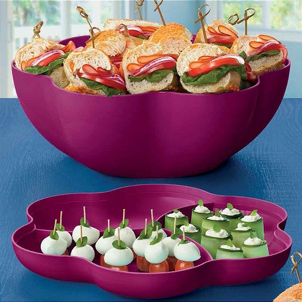 TUPPERWARE BIG TIGELA FLORESTA ROSA 5,6 LTS