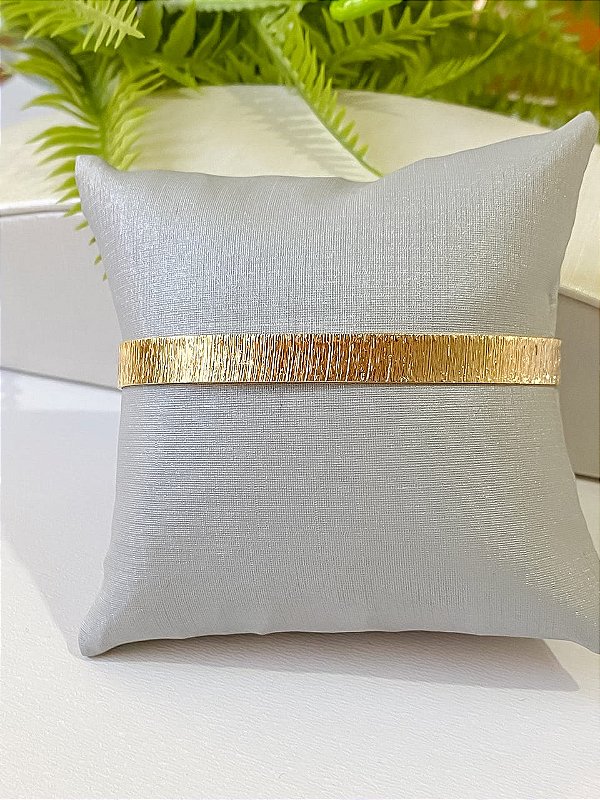 Bracelete 7mm Banhado a Ouro 18k