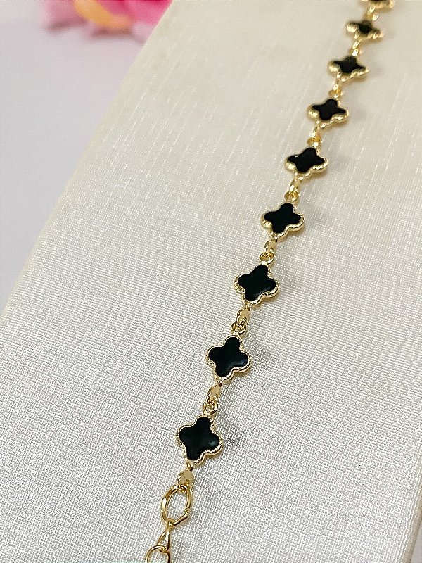 Pulseira Trevinho Resinado