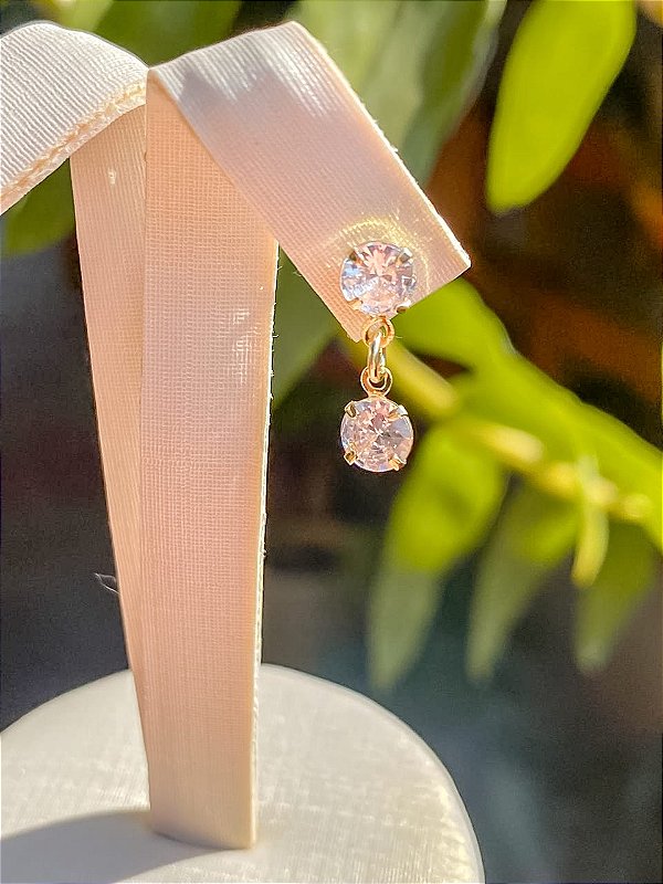 Brinco Ponto de Luz Duplo