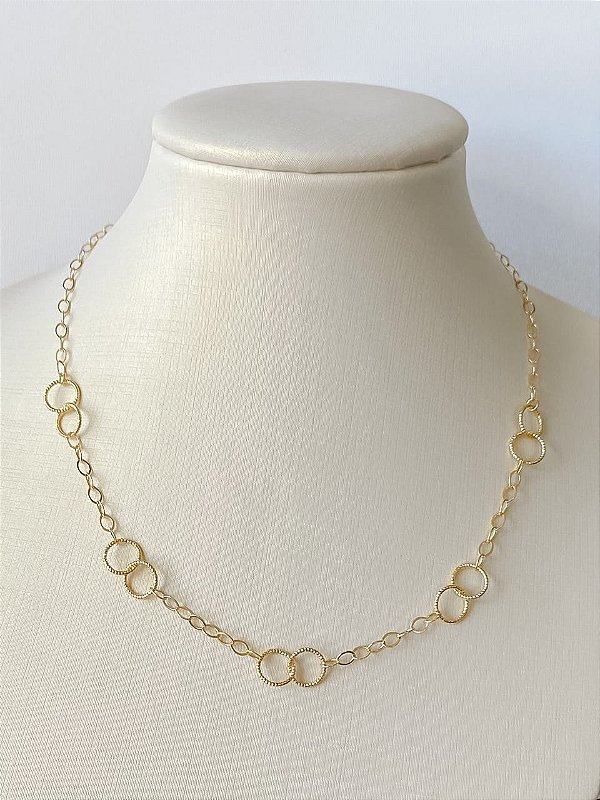 Colar Chocker Elos Vazados