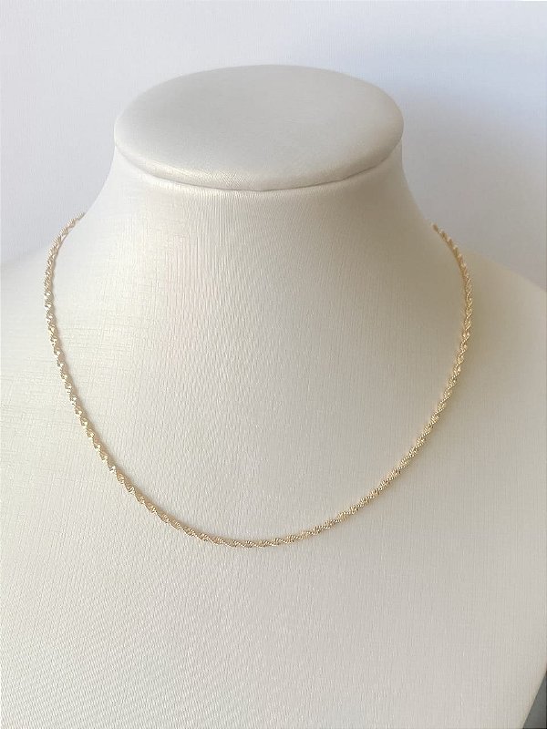 Colar Chocker Cordão Baiano Enrolado