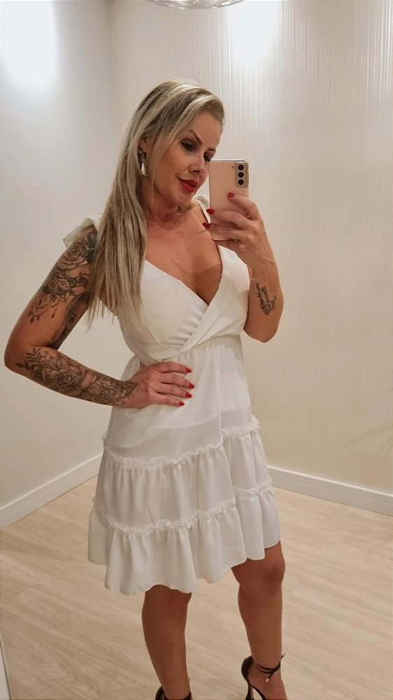 Vestido Curto Cloe Branco M
