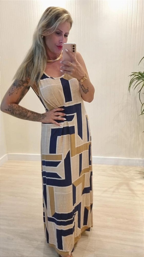 Vestido Longo Geo