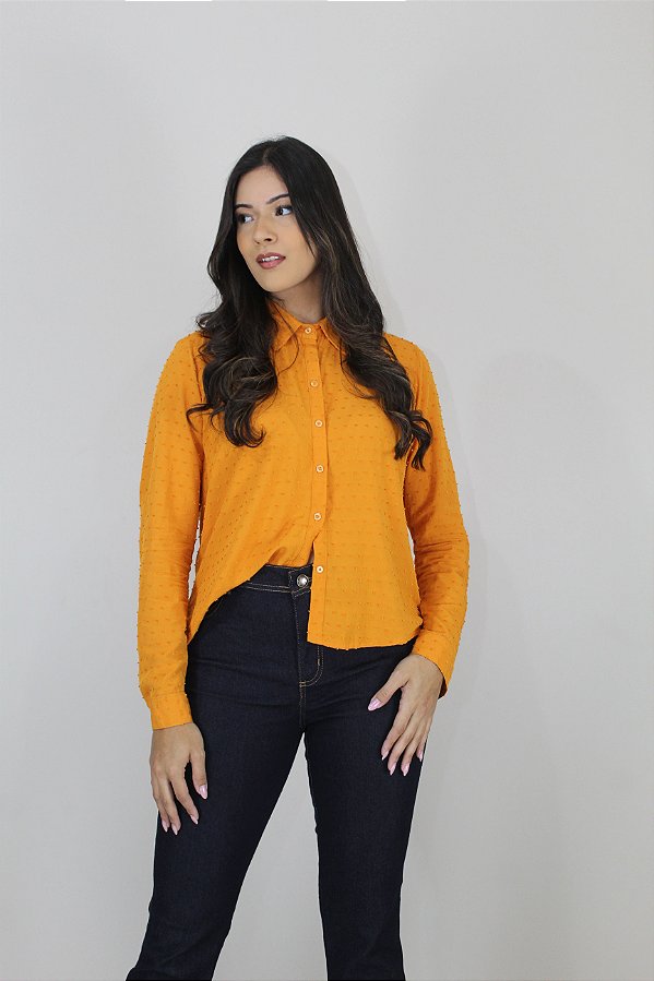 Camisete manga longa listra maquinetada