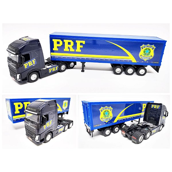 VOLVO FH500 PRF - ESCALA 1/64 + CARRETA (ESCALA 1/68) = 25 CM