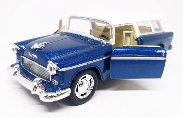 Chevrolet Chevy Nomad 1955 Azul - Escala 1/40 12 CM