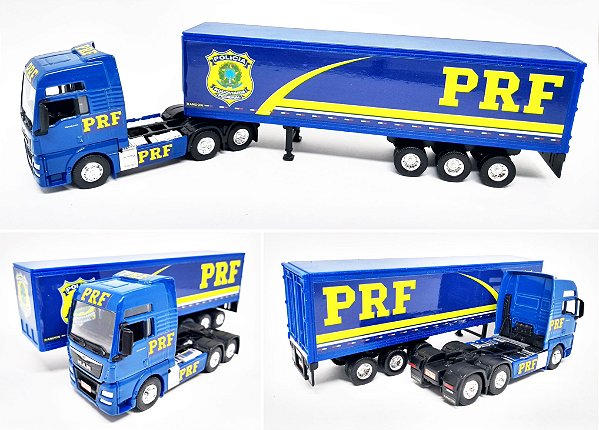 MAN TGX PRF - ESCALA 1/64 + CARRETA (ESCALA 1/68) = 25 CM