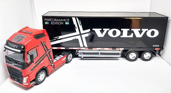 Caminhão Volvo Fh500 + Carreta Baú  1/32 47 Cm