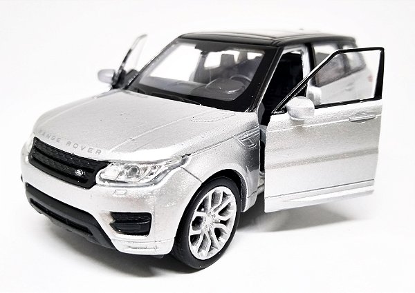 Nova Range Rover Sport Prata - Escala 1/38 -12 CM