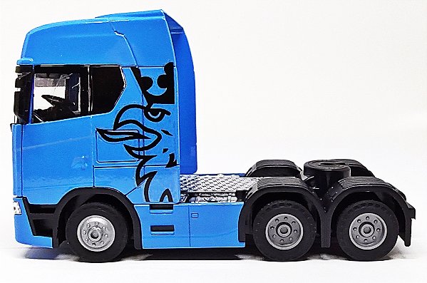SCANIA 770S AZUL V8 HIGHILINE - ESCALA 1/50 - 13 CM