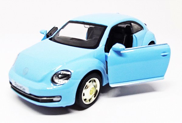 Volkswagen New Beetle 2012 Azul  - ESCALA 1/38 - 12 CM