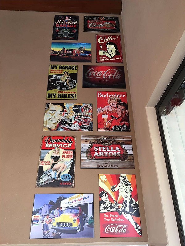 Placas Decorativas Vintage - Retrô 20x30 em MDF - PROMOÇÃO