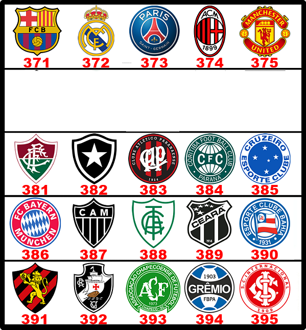 Adesivos Times De Futebol - Nacional E Internacional