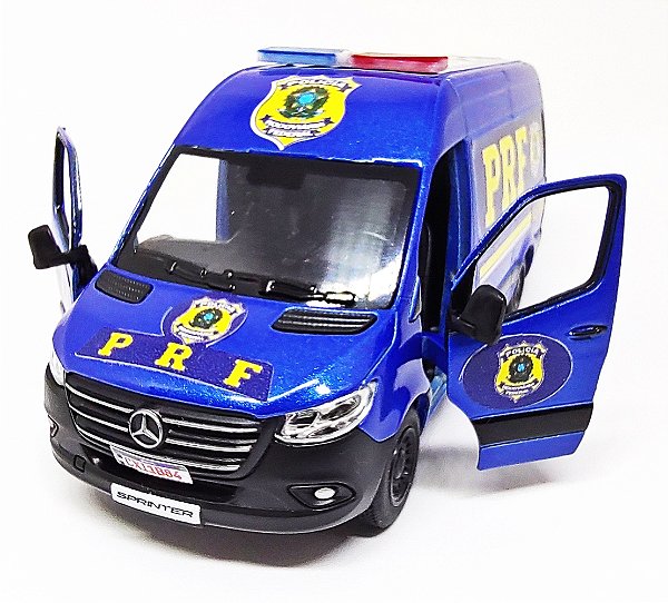 Mercedes Benz Sprinter Polícia Rodoviária Federal - ESCALA 1/48 - 12 CM