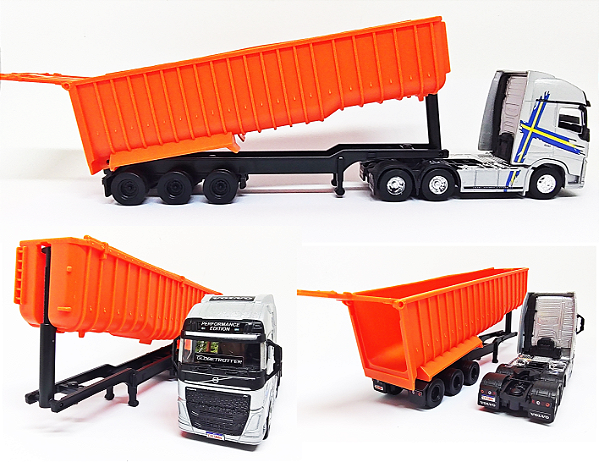 Volvo FH Performance Prata + Carreta Basculante 1/64