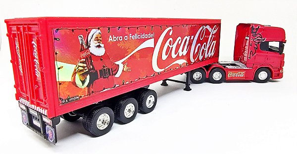 SCANIA COCA COLA NATAL ESCALA 1/64 26 CM