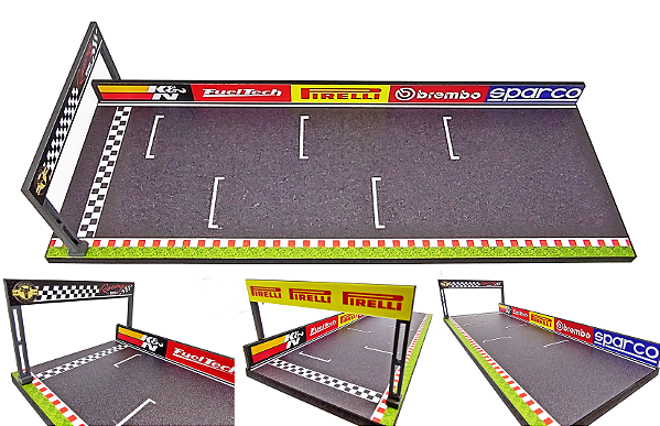 Diorama Pista de Corrida - Escala 1/64