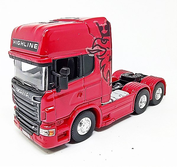 Scania V8 R730Vermelha - Escala 1/64