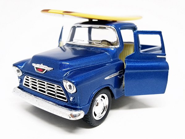 Chevy Stepside 3100  Pickup 1955 Azul - Escala 1/38 12 CM