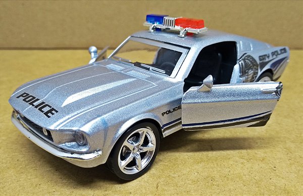 Shelby GT 500 Police - Escala 1/38 -12 CM