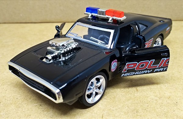 Dodge Charger 1970 Police - Escala 1/38 -12 CM