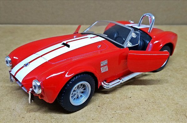 Shelby Cobra 427 1965  Vermelho - ESCALA 1/32 - 13 CM