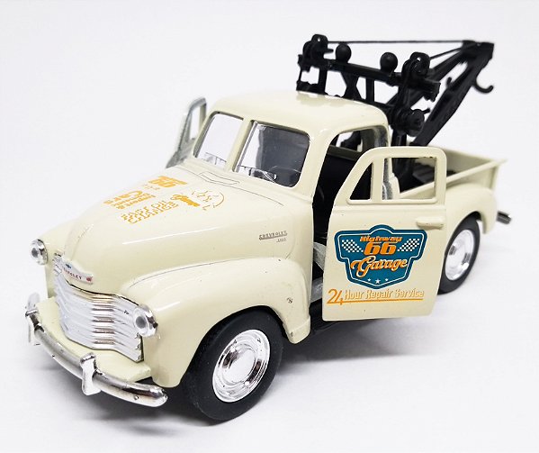 Chevrolet 3100 Guincho 1953 Bege - Escala 1/38 12 CM