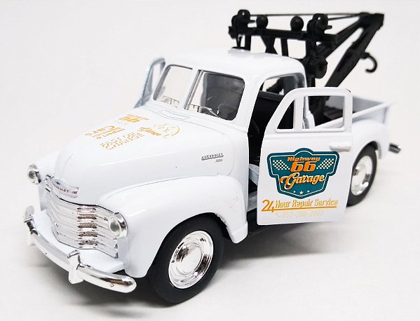 Chevrolet 3100 Guincho 1953 Branco - Escala 1/38 12 CM