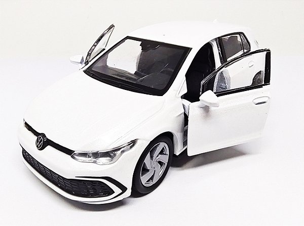Volkswagen Golf GTI MK8 Branco Pérola - Escala 1/38 11 CM