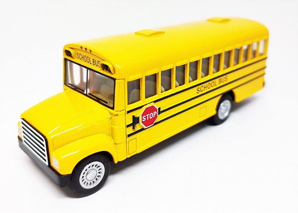 Ônibus Escolar Americano - Escala 1/64 - 12CM