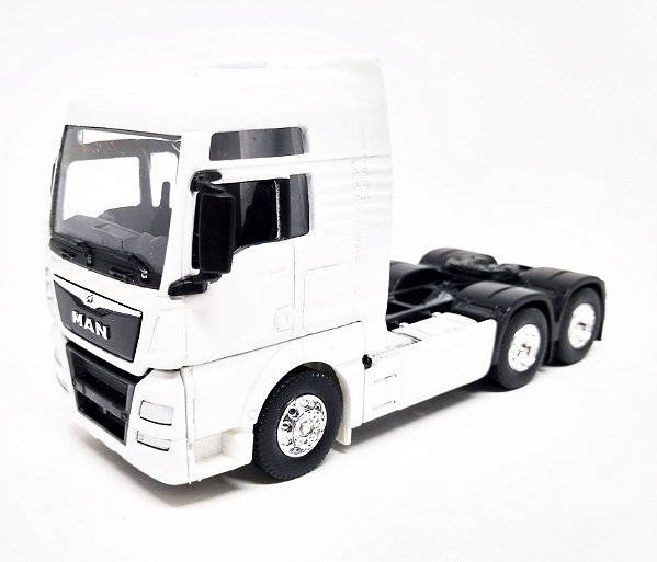 MAN TGX Trucado Branco - Escala 1/64 - 11 CM