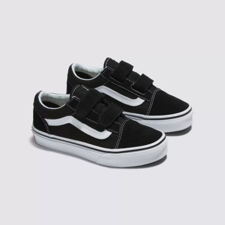 tênis Vans Infantil Old Skool V Black True White