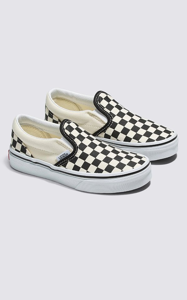Tênis Vans Infantil sem cadarço - Slip On Quadriculado