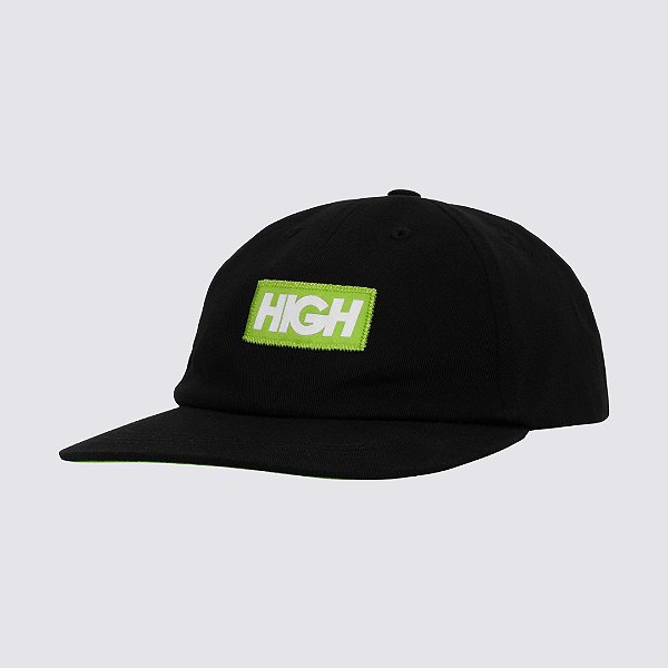 Boné 6 panel High company Logo Green