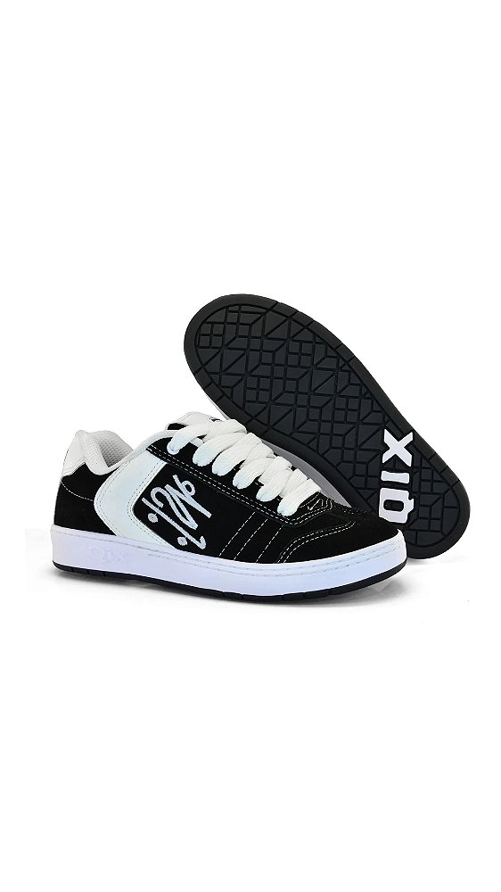 Tênis Qix Chorão Lado B Preto com Branco
