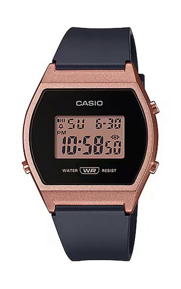 Relógio Casio Vintage Digital Preto/Rose
