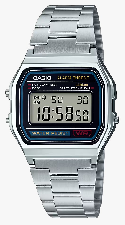 Relógio Casio vintage Digital Prata A158