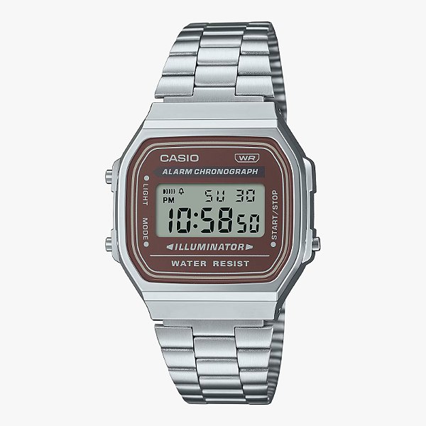 Relógio Casio Vintage Prata A168WA