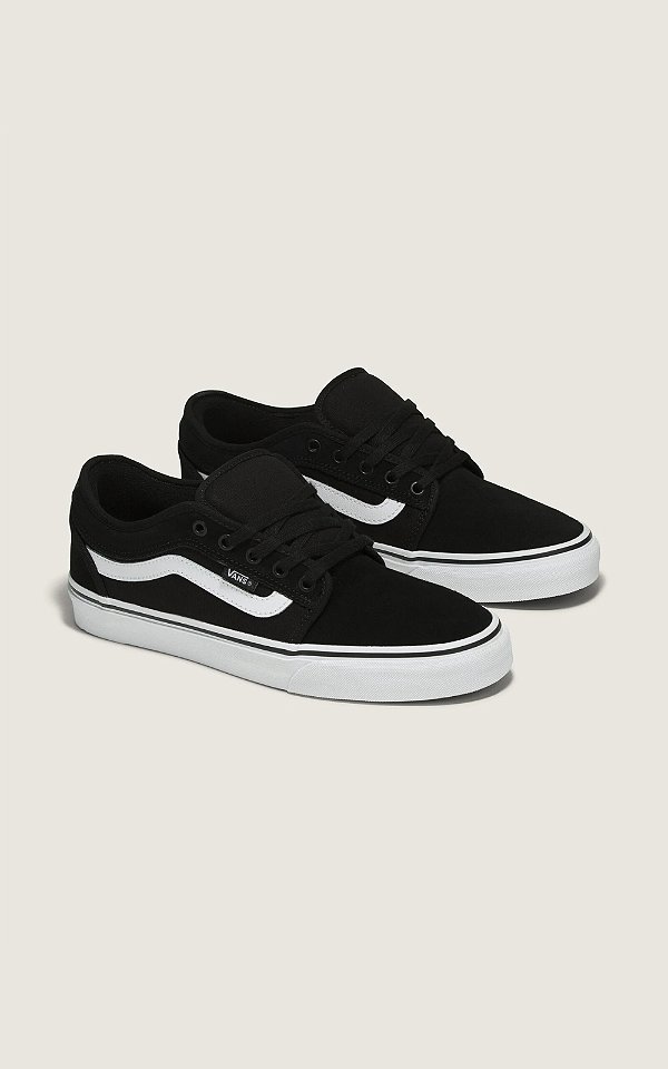 Tênis Vans Chukka Low Sidestripe Black White