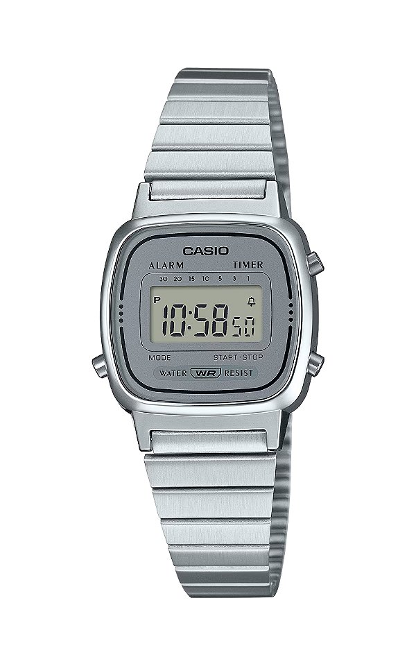 Relogio casio Vintage Metal LA670 - Prata